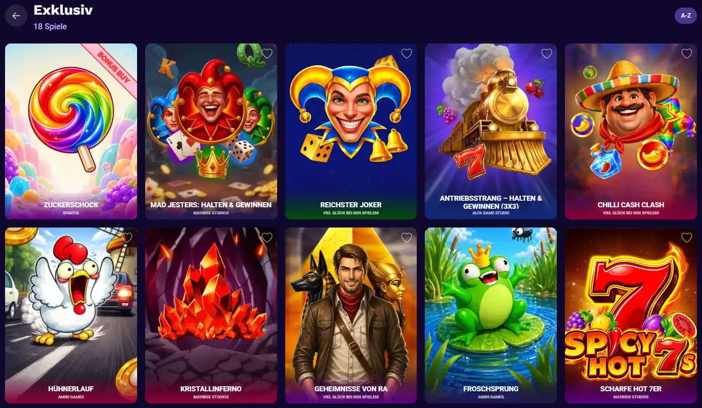 Exklusive Spiele bei LiraSpin mit Titeln wie Secrets of Ra, Chilli Cash Clash und Crystal Inferno