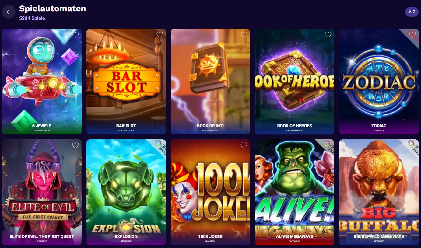 Spielautomaten bei LiraSpin mit klassischen Slots, Video-Slots und Hold-and-Win-Spielen